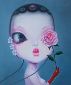Theater Girl Holds Rose 500 x 632