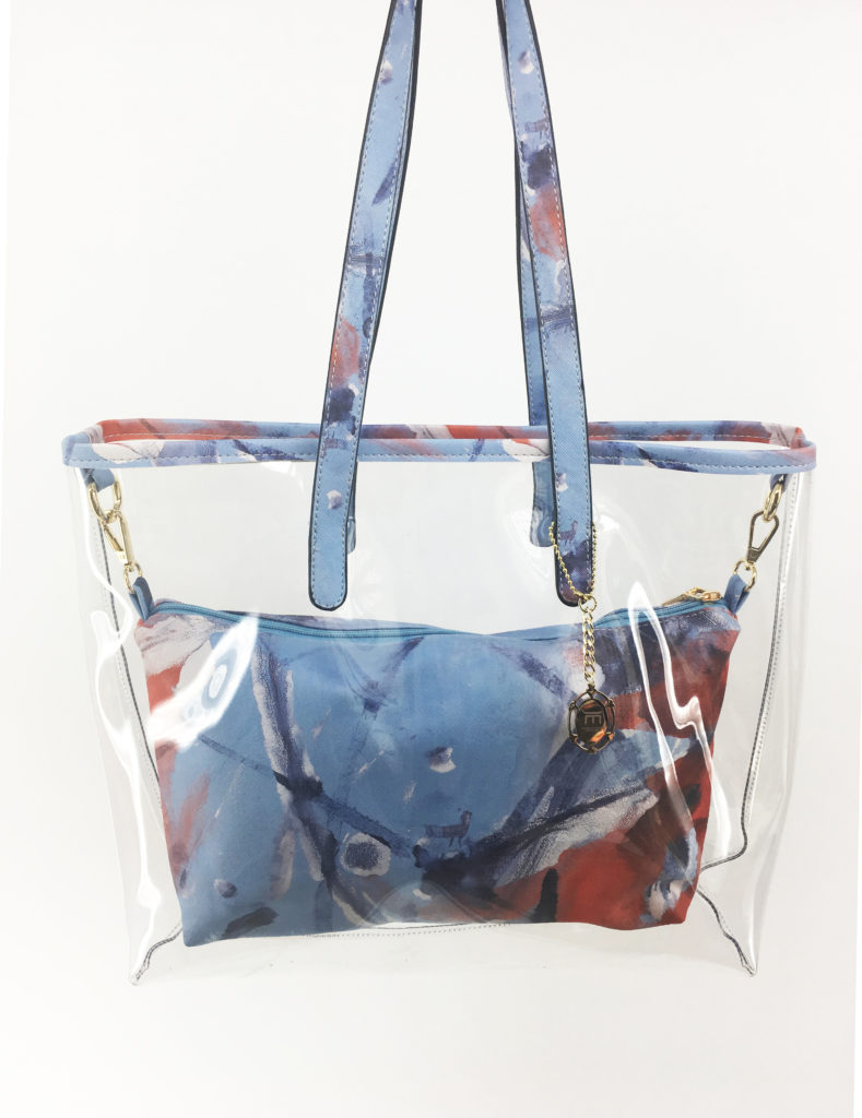 JE Artist Clear Tote Bag: Abstract Colour | JE GALLERY