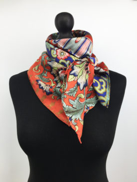 Chinoiserie, Floral Silk Scarf 5