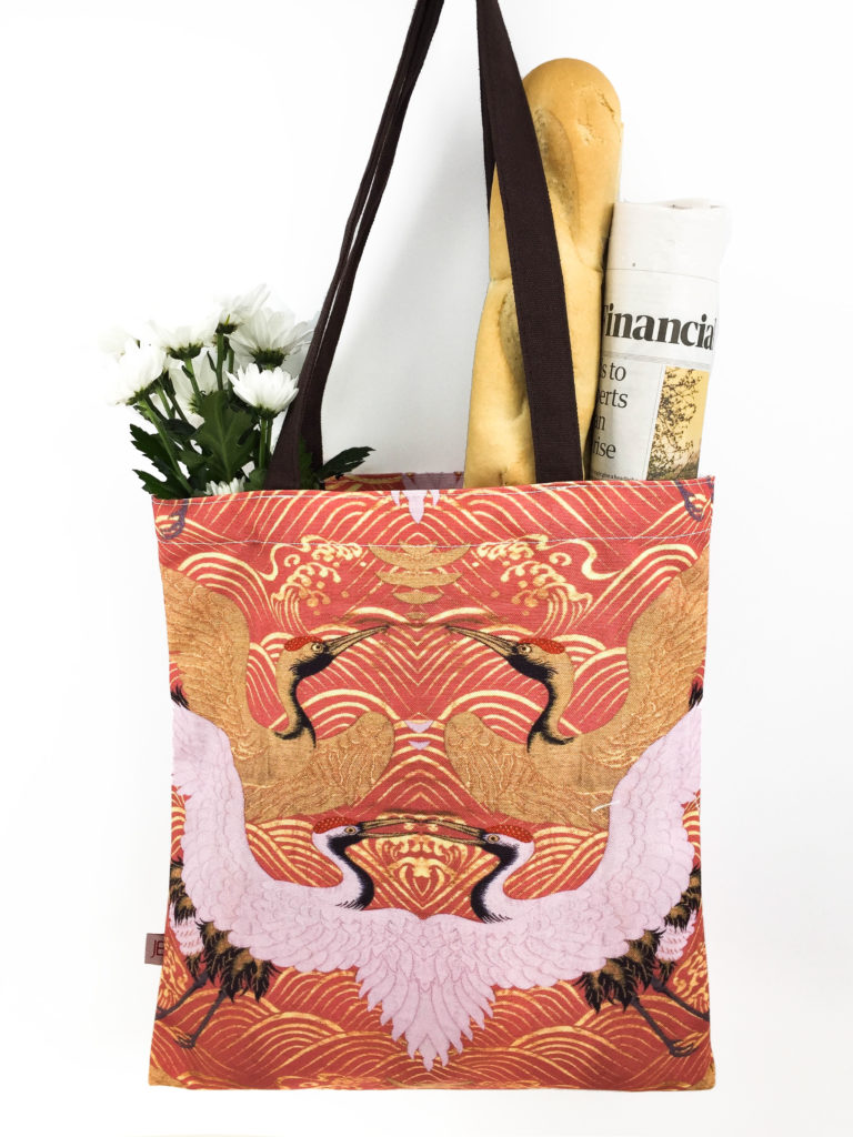 Crane Periwinkle Canvas Bag